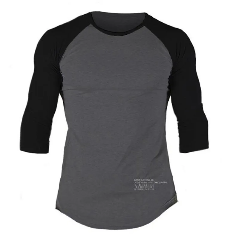 manga camisas ginásios fitness musculação treino retalhos