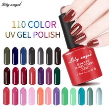 Lily angel замачиваемый УФ светодиодный Гель-лак цветной 7,3 мл Гель-лак для Ногтей Стойкий лак Перманентный 110 цветов NO.49-72