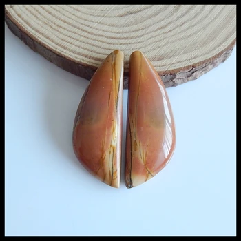 

Multi-Color Picasso Jasper earrings Cabochon Pairs,44x16x6mm,12.7g