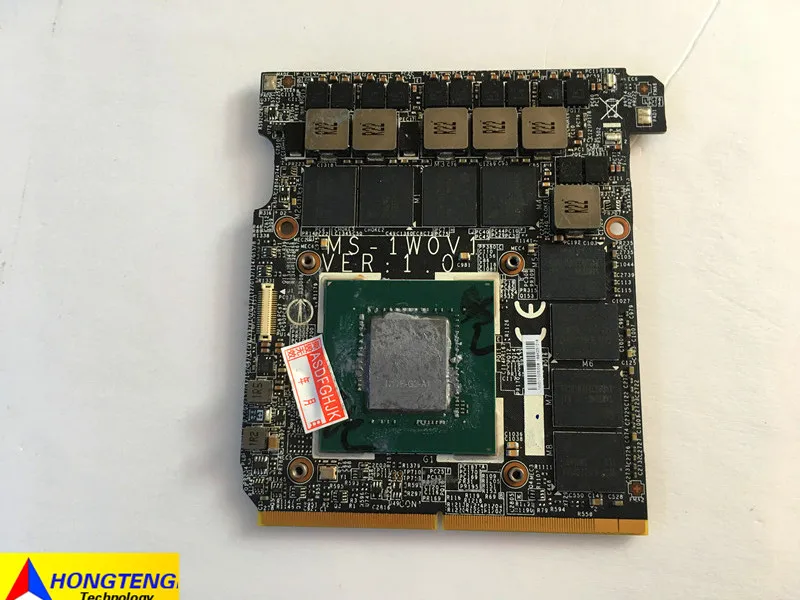 

Бывшая в употреблении Фотографическая карта для MSI GT72S GT62VR GT82 для NVIDIA GeForce 1070 8 ГБ GDDR5
