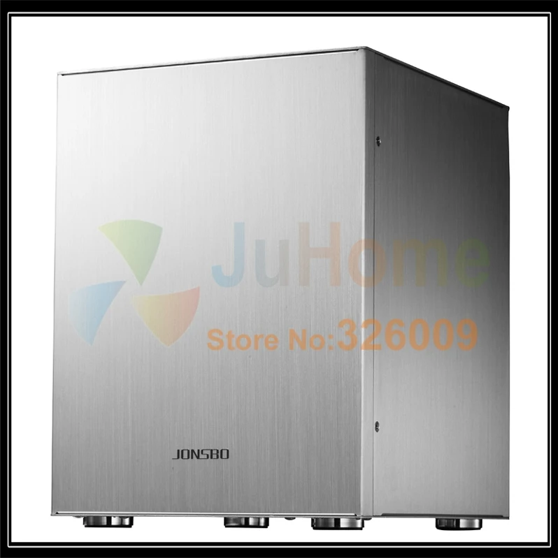 Jonsbo C2 серебристый C2S HTPC ITX мини Чехол для компьютера с алюминиевой поддержкой 3,5 ''HDD USB3.0 домашний кинотеатр