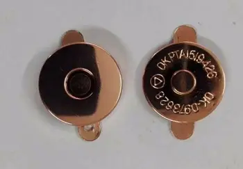 

Popular 18mm Rose gold Magnetic clasp for DIY leather products, Sewing Leather Coat Buttons, Fasteners bag Clasps Sewing Buttons