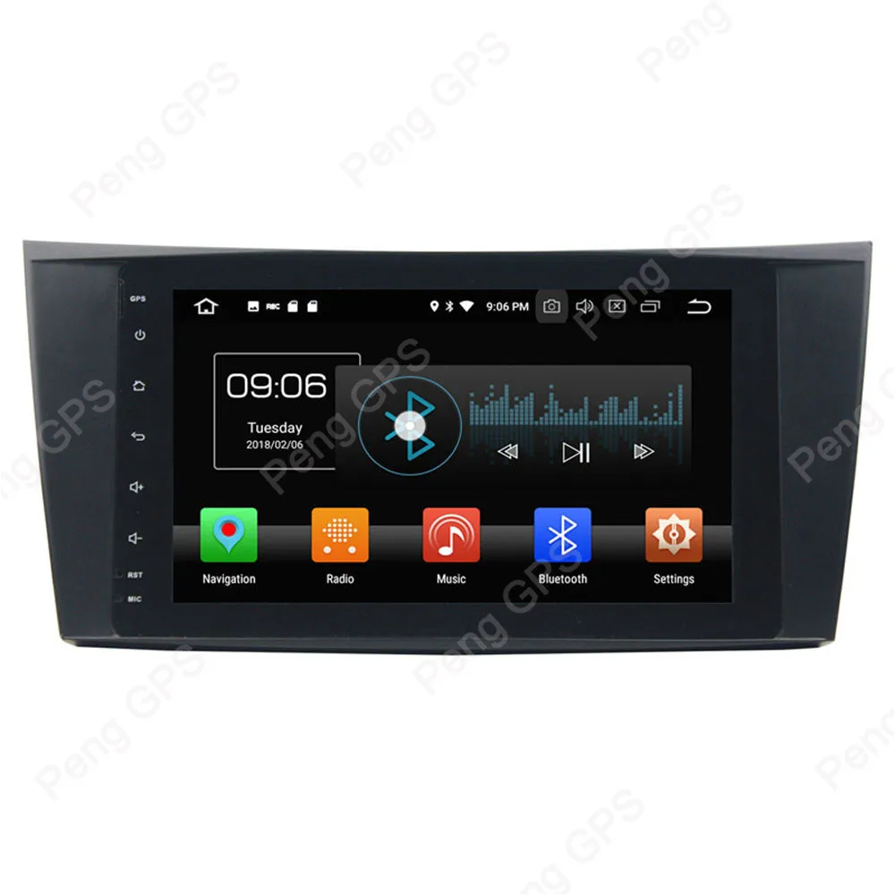 Excellent Octa Core DVD Player Android 8.0 Car Radio for Benz E-Class CLS W219 W211 W463 GPS Navigation IPS Screen 1024*600 Auto Headunit 4