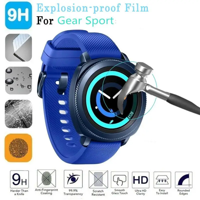 

Premium 0.3MM Explosion-proof LCD Tempered Glass Screen Protector Screen Film Guard For Samsung Gear Sport Drop Shipping