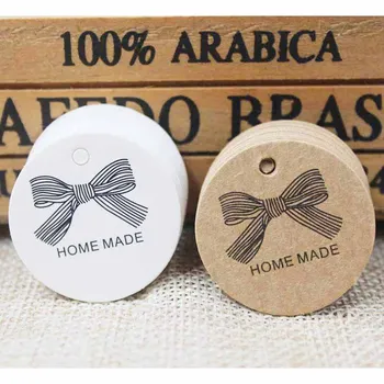 

Diy Tag HandMade Tag Jewely Label300pcs 1.18' Scallop TagVintage Label Packing Gift BOX Custom Logo Cost Extra