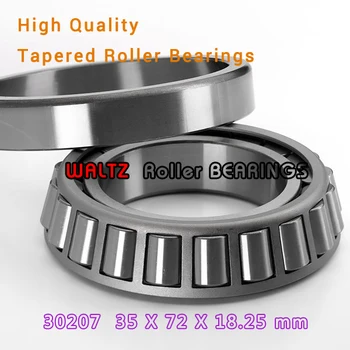 

35mm Bearing 30207 7207E 30207A 30207J2/Q 35x72x18.25 High Quality Single-row Tapered Roller Bearing Cone + Cup