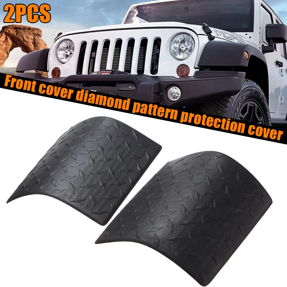 Parts Accessories Pair Cowl Body Armor Cover Diamond Plate For Jeep Wrangler Jk 07 17 Rubicon Automotive