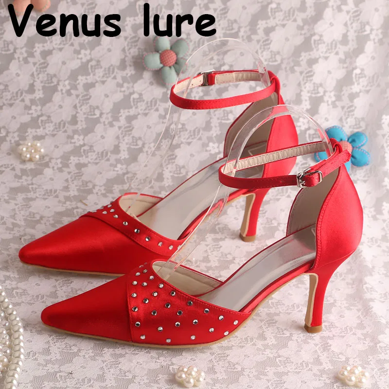 red diamante shoes