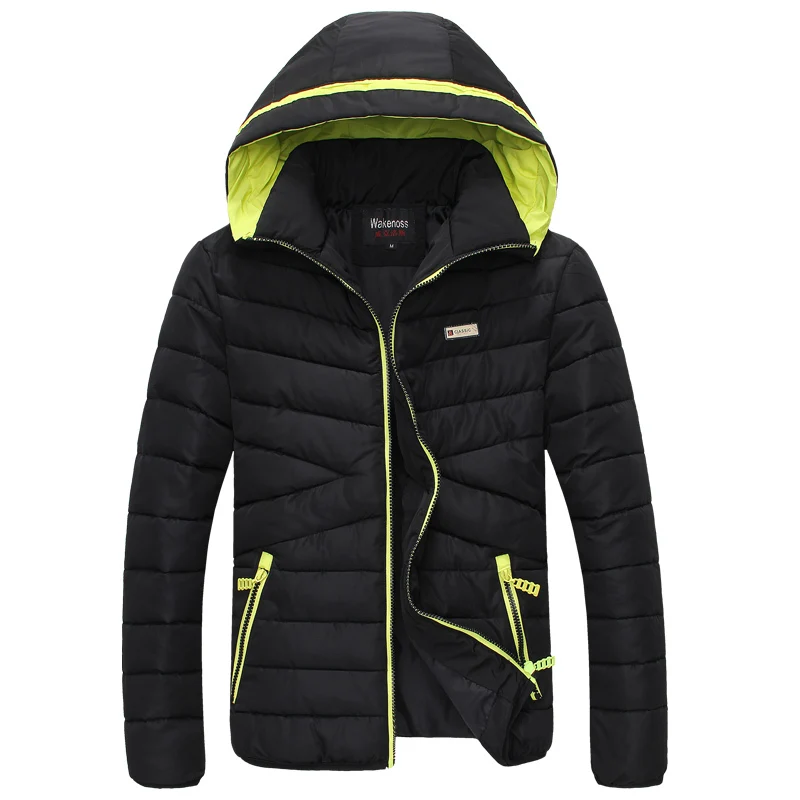 

New Brand New Men Winter Jackets, Fashion Down & Parkas casual Hood Warm Windproof Winter Jacket Men Casual Men's Jacket