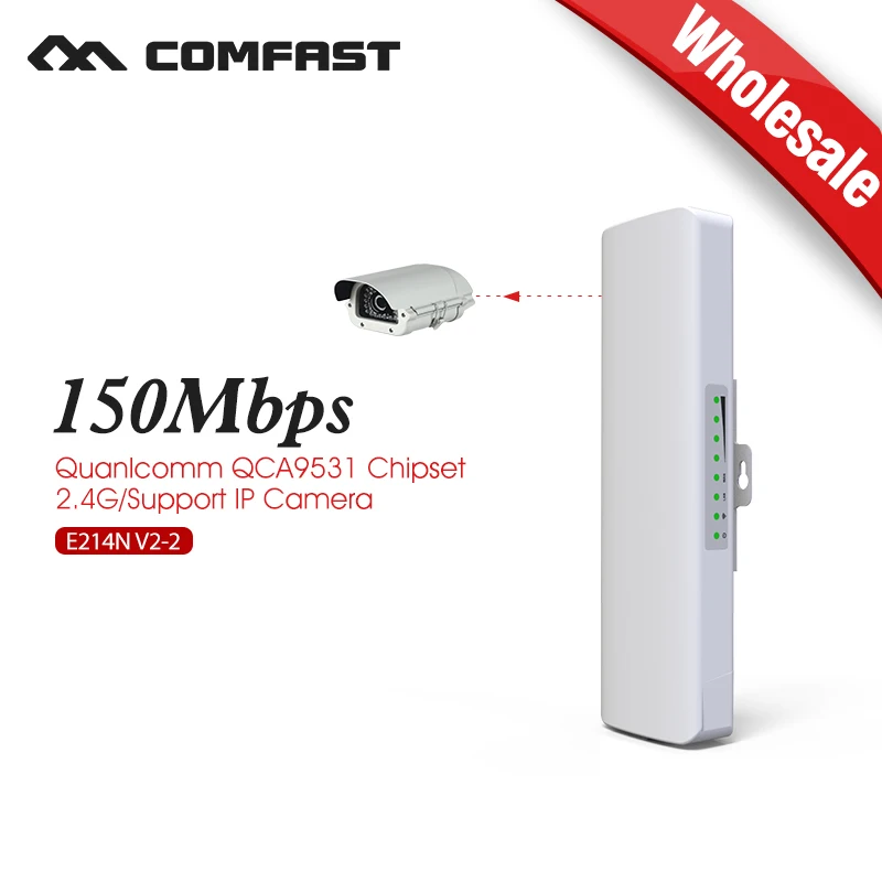

COMFAST Outdoor Coverage 1-3km Siganl Booster/Amplifier 2.4Ghz 14dBi High Gain Outdoor Wifi Receiver 2pcs Wholesale E214N-V2