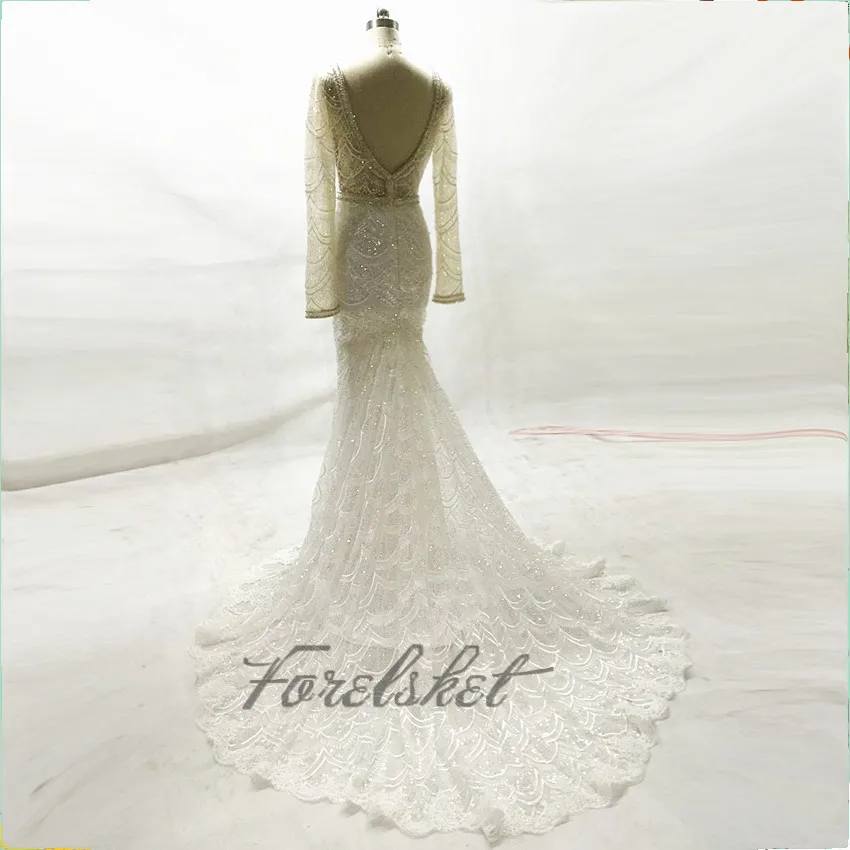 Свадебное платье с вышивкой и кружевами, свадебное платье с длинным рукавом, свадебное платье высокого качества, свадебное платье s для невесты