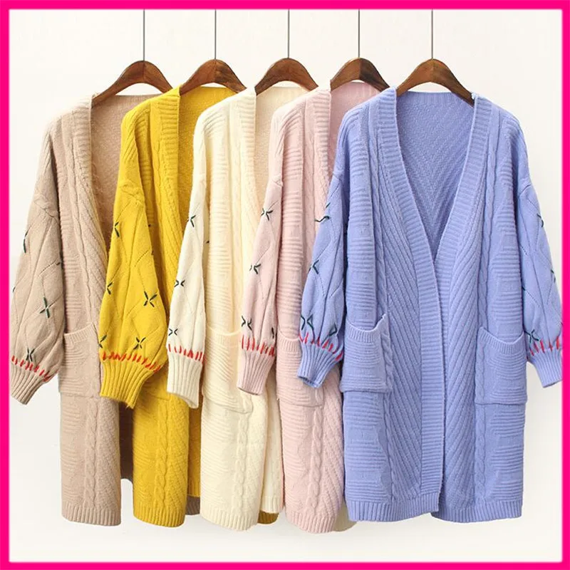 #Special Offers 2019 Women Long Sleeve Sweater New Fashion Autumn Solid Pocket Cardigan Female Long Knitted Shirt Plus Size Casual Slim Elegant #Special Offers 2019 Women Long Sleeve Sweater New Fashion Autumn Solid Pocket Cardigan Female Long Knitted Shirt Plus Size Casual Slim Elegant