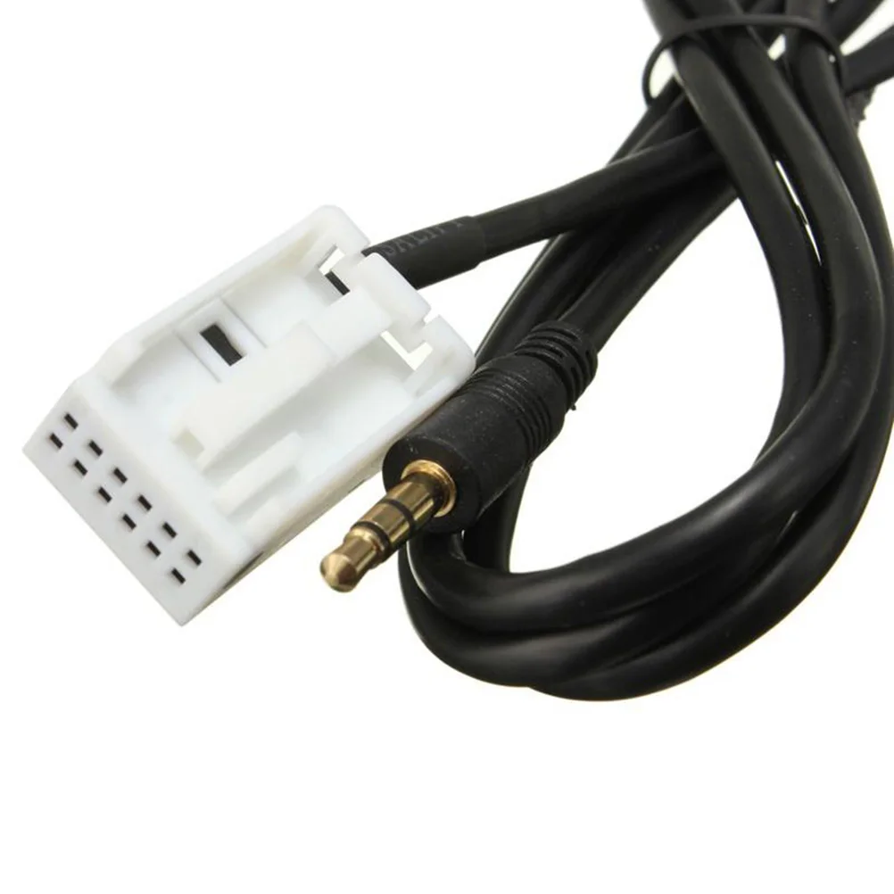 1 шт. Авто Аудио кабель 3,5 мм расширение автомобиля AUX адаптер аудио кабель Шнур провода, пригодный для peugeot 307 408 Авто Средства укладки волос