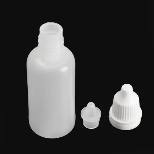 

YOST-50pcs 100ml Plastic refillable bottles LDPE Squeezable Dropper Bottles