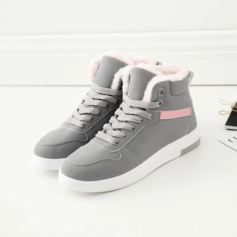 

Winter Women Casual Shoes 2018 Fashion Warm Women Casual Shoes High Top Sneakers Winter Women Tenis Feminino Winter Sneak