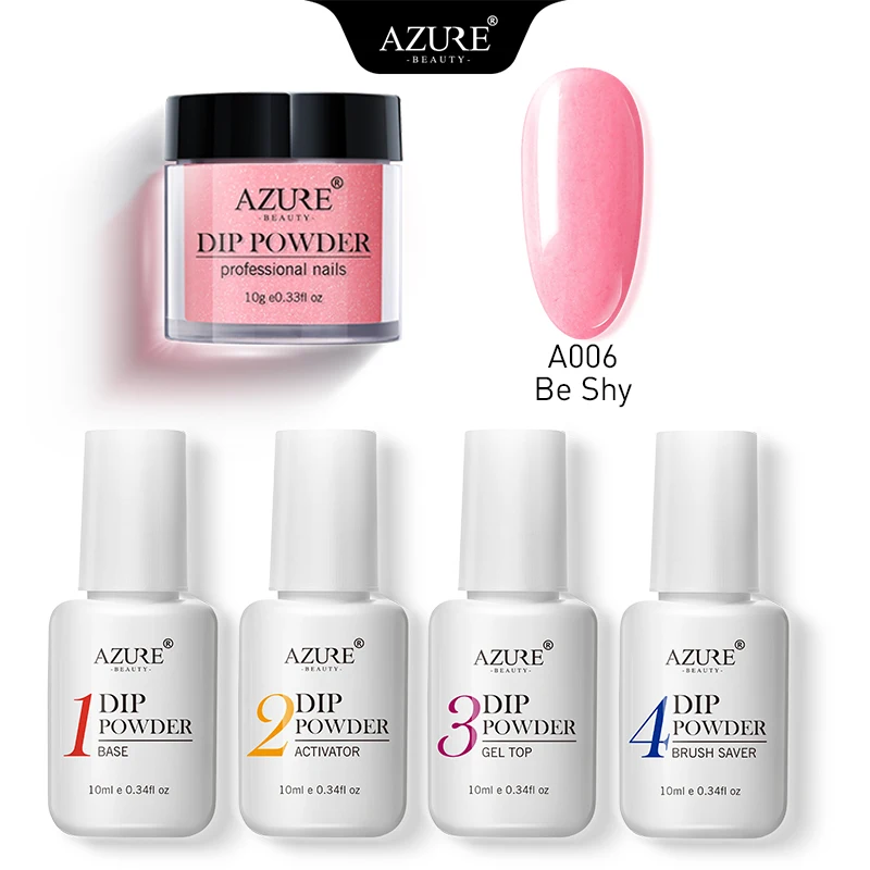 AZURE BEAUTY 5 шт./партия набор для дизайна ногтей блеск порошок пудры украшения основа