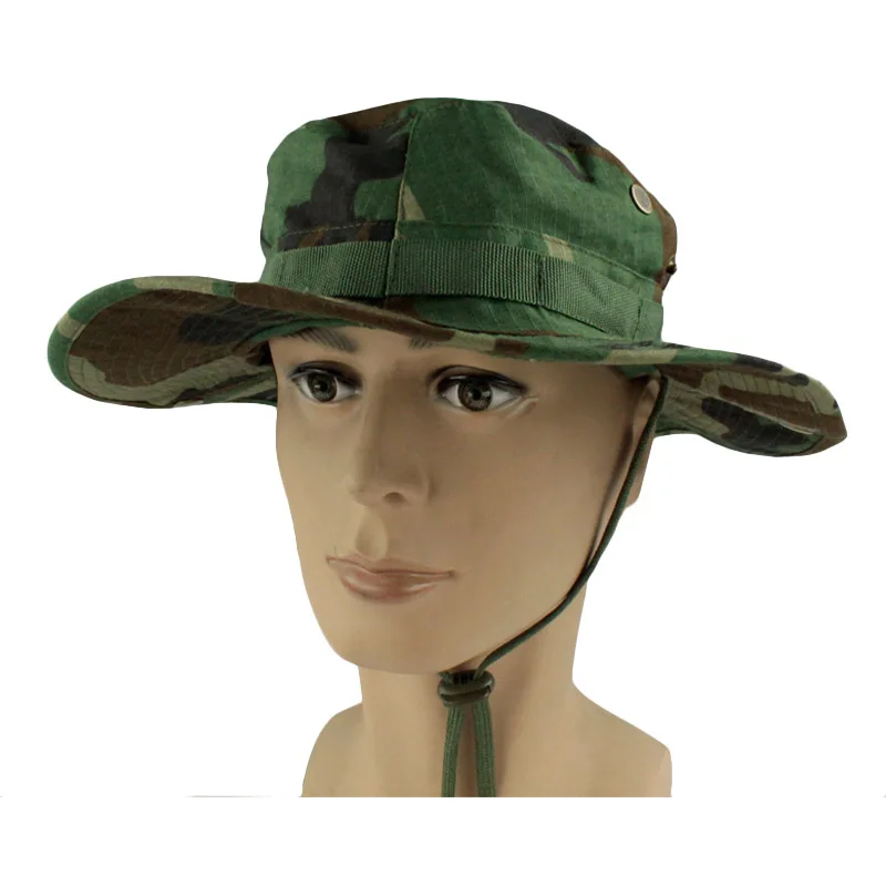 Уличный спортивный камуфляж шляпа Военная армейская шляпа, камуфляж шляпа охотничья шляпа круглый-Солнцезащитная шляпа с широкими полями дамская шляпа без полей Открытый Кемпинг Кепка