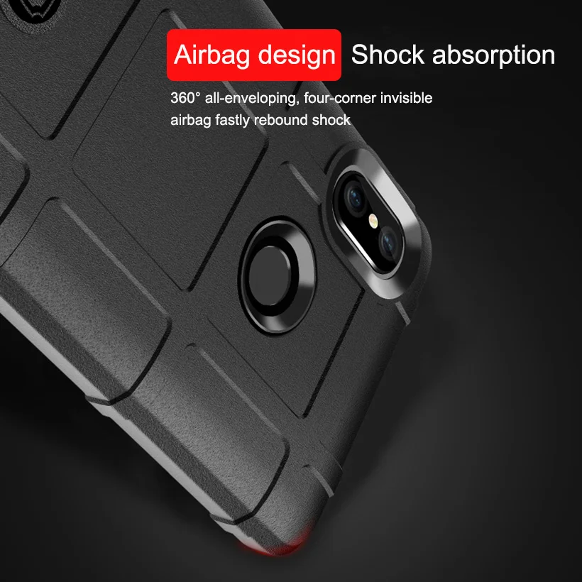 

Silicone Cases For Xiaomi Redmi Note 5 6 Pro Case PocoPhone F1 Heavy Protective Covers For Xiaomi Redmi 5 Plus Mi Mix 2S Bumper
