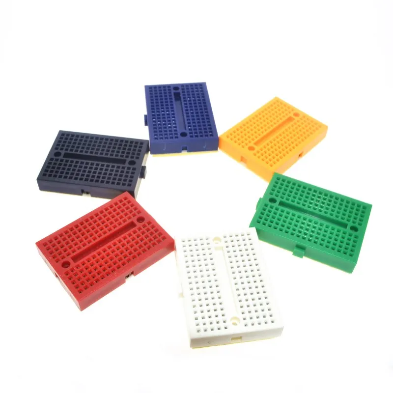 

Free Shipping wholesale 1pcs SYB-170 Mini Solderless Prototype Experiment Test Breadboard 170 Tie-points 35*47*8.5mm