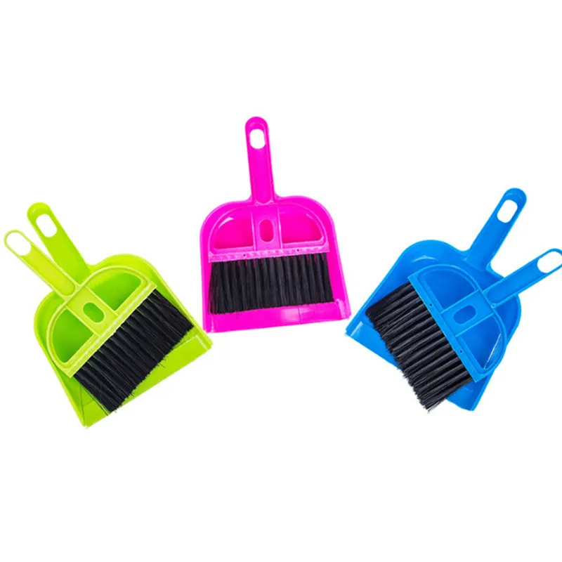 

2018 Practical Mini Brooms Whisk Dust Pan Table Keyboard Notebook Dustpan Brush Set