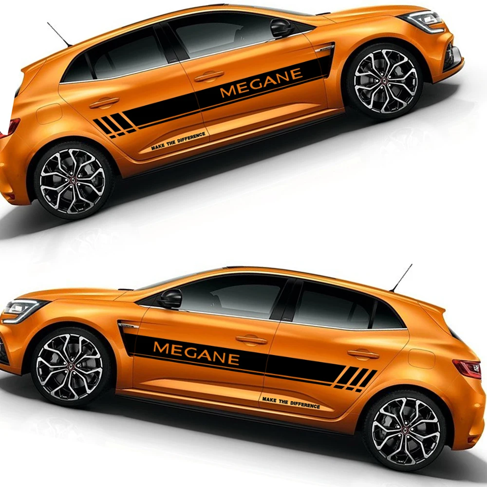 200 см Автомобильная наклейка s для Renault Megane боковая наклейка на кузов автомобиля Наклейка для хэтчбек седан наклейки DIY Украшение автомобиля авто аксессуары