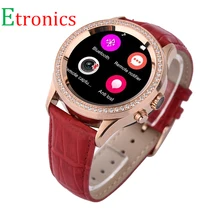Kostenloser Versand Smart watch diamant runde no. 1 D2 smartwatch Herzfrequenz Tracker smart uhr android frau Bluetooth Mode