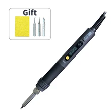 A-BF GS60D 60W 220V Digital LCD Temperature Adjustable Soldering Iron 110V 60W Gift 3 Soldering iron tips and sponge