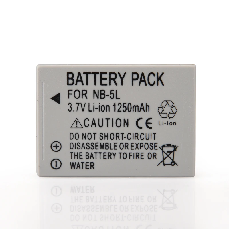

1pc 1250mAh NB-5L NB 5L Battery For Canon SX200is SX210IS SX220HS SX230HS CB-2LXE Power Shot S100 S110 SD950 SD970 SD990 bateria