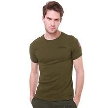 Уличная стрейч-футболка в стиле милитари, хлопковая плотная футболка с короткими рукавами, походная футболка, тактическая одежда для спорта на открытом воздухе