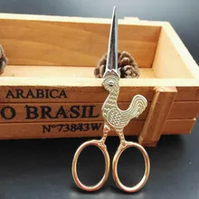 Ножницы крестик куриный петух рукоделие стежка резьба портной обрезки ремесло embroidary винтажное шитье Fancywork fancy