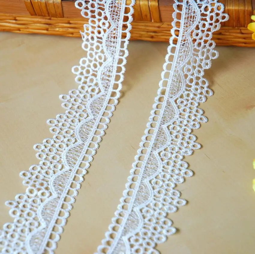 

K15330 3yard Butterfly Soluble Lace Trim Top Knitting Wedding Embroidered Diy Handmade Patchwork Ribbon Sewing Supplies Crafts