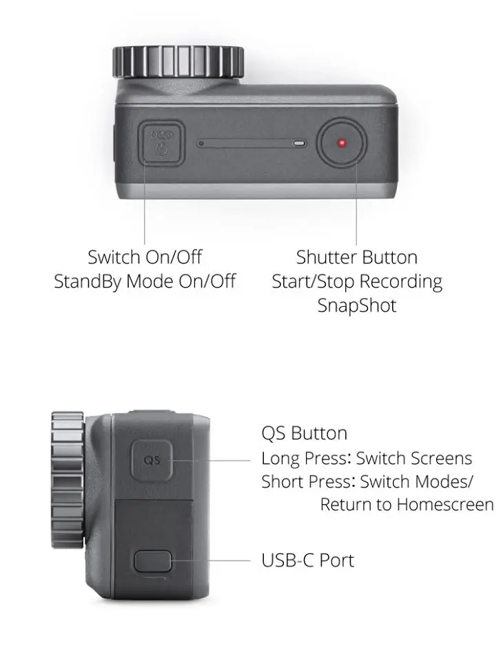 DJI Osmo Action профессиональная спортивная камера 4K HDR видео Водонепроницаемая стабилизированная портативная камера UHD качество изображения