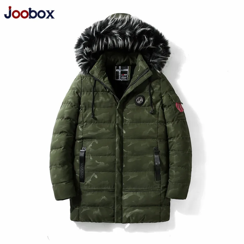 JOOBOX 2018 мужские зимние теплые пальто военные камуфляжные куртки парки