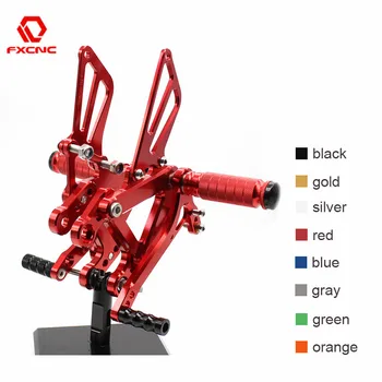 

FOR KAWASAKI Ninja ZX6R ZX636 2003 - 2004 Aluminum Adjustable Motorcycle Rearsets Rear Sets Foot Pegs Pedal Footrest