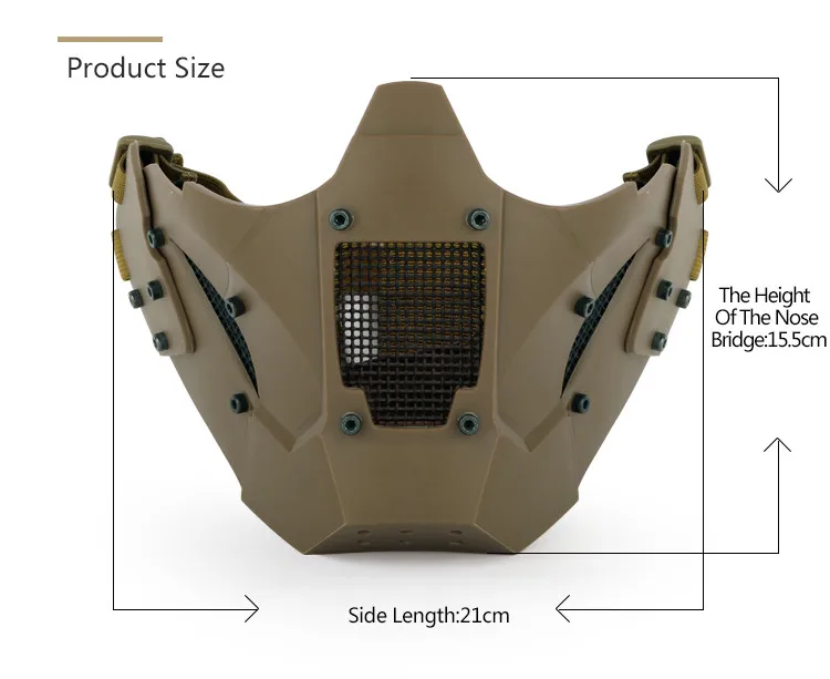 Военный страйкбольная маска для съемки на открытом воздухе Охота Защитные маски тактические; на пол-лица маска CS протектор