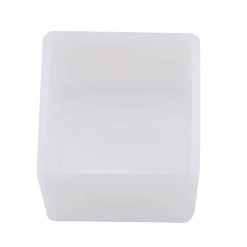 Square White DIY Crystal Epoxy Plastic Square Mold Cube Molde Silicona Silicon Mold Decoration Craft - Цвет: 50mm