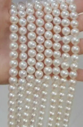 

shitou 001027 BEAUTIFUL 100 INCH 8-9MM AKOYA WHITE PEARL NECKLACE