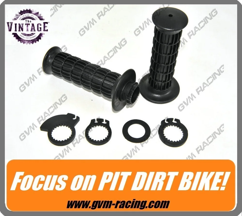 Super Soft vintage Handle Bar 7/8" Motorcycle Handle Grips + throttle