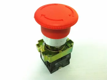 

10pcs/Lot XB2 BS545 XB2-BS545 Twist Reset 22mm Turn to Release 1 N/C 1N/O Turn Reset Emergency Stop Button Latching Switch