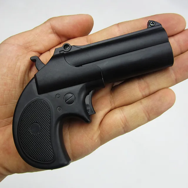 2PCS Outdoor Toy Guns 16 Metal Plastic Mini Pistol Soft Bullet Shot