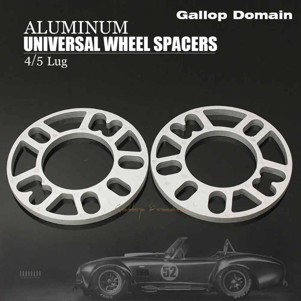

2PCS 10 MM ALLOY ALUMINUM Gallop Domain WHEEL SPACERS SHIMS PLATE 4&5 STUD FIT FOR AUDI FREE SHIPPING Car-Styling