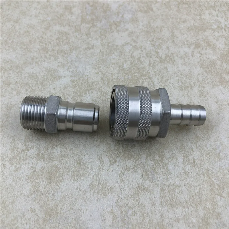 Stainless Steel beer Quick Disconnect Connect Set , Homebrew Fitting for home brewring (3)