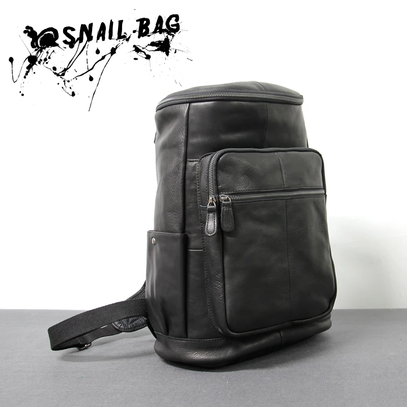 

The Leather Shoulder Bag Leather Mens Casual men's super large capacity bucket bag bag leather backpack