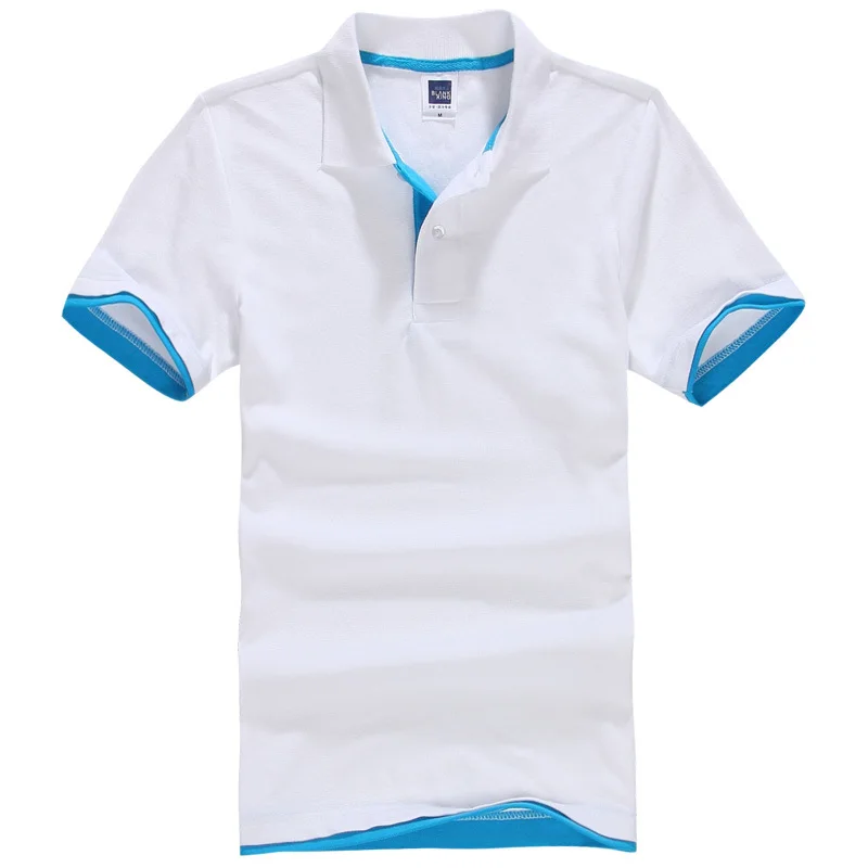 black polo shirt white horse