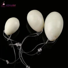Wholesale natural jade egg for Kegel Exercise 3pcs in one sets jade egg pelvic floor muscles vaginal exercise jade eggs jade yoni egg of 3pcs nephrite jade eggs for women kegel exercise for jade massage