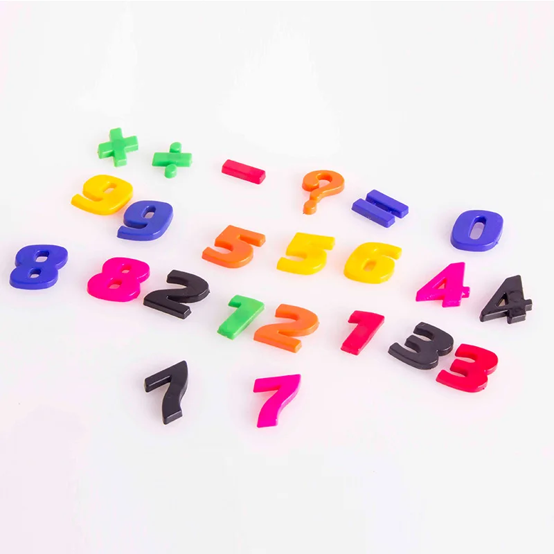 Подарочный набор Магниты преподавания Алфавит Набор 42 красочные магнитный холодильник буквы и цифры Образование ЖЖ Милый Малыш Детские игрушки