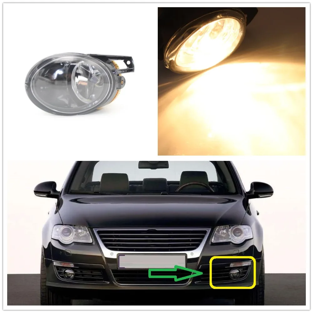 

Left Side Fog Lamp For VW Passat B6 3C 2006 2007 2008 2009 2010 2011 Car-styling Front Halogen Fog Light Fog Lamp With Bulbs