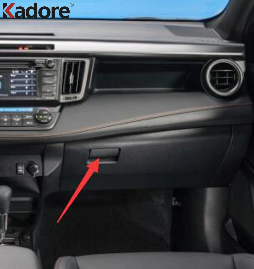 Для Toyota RAV4 RAV 4 2016 2017 2018 ABS Матовая Внутренняя Ручка для хранения перчаточный ящик
