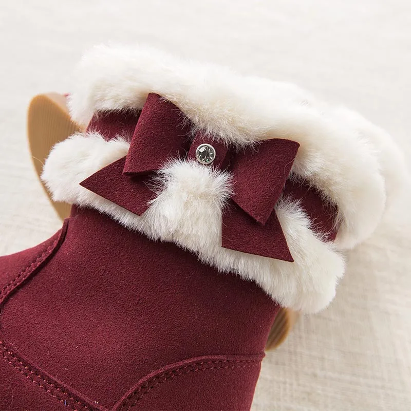 Dave Bella/сезон осень-зима; зимние ботинки для девочек; модные ботинки; Брендовая обувь; DB5537