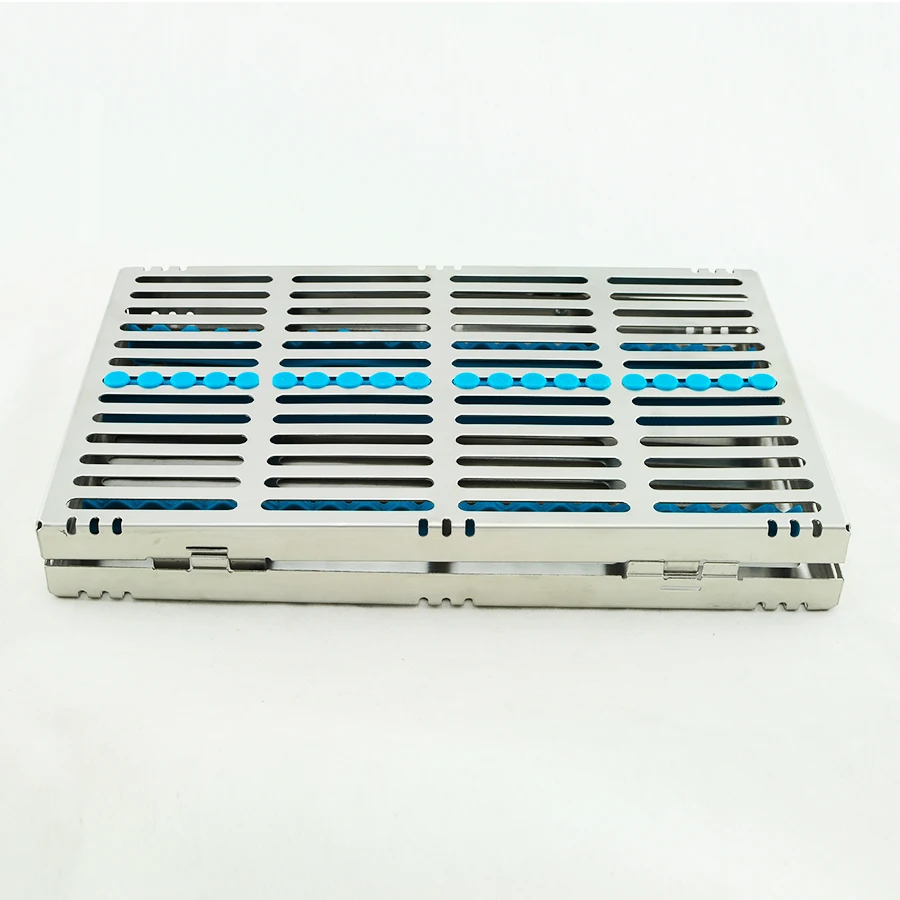 

Dental Sterilization Cassette Rack Tray Box for 20 Surgical Instruments Dental Supplies